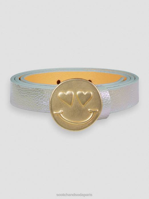 Scotch & Soda enfants ceinture visage heureux métallique accessoires 4HB4772