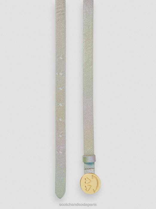 Scotch & Soda enfants ceinture visage heureux métallique accessoires 4HB4772