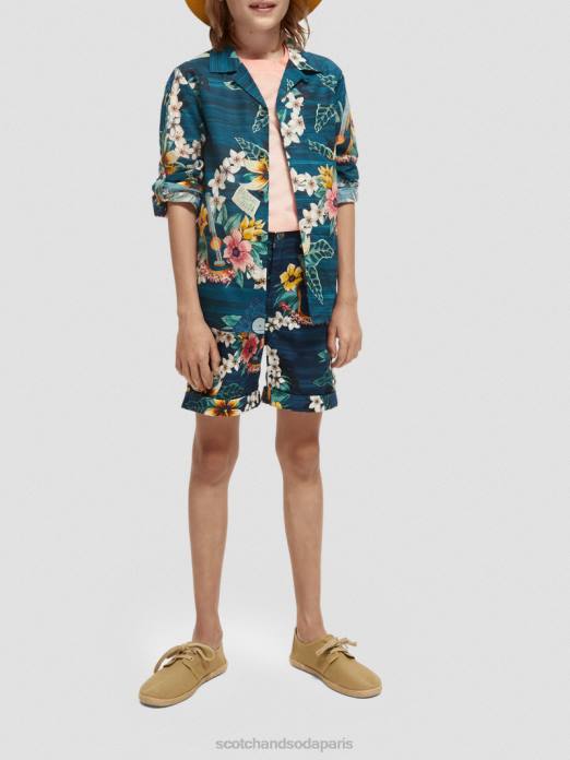 Scotch & Soda enfants chemise à manches longues à imprimé biologique combo d vêtements 4HB4798