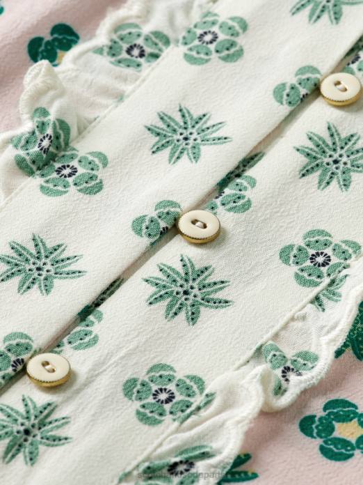 Scotch & Soda enfants haut à manches longues et imprimés variés fleur patchwork vêtements 4HB4743