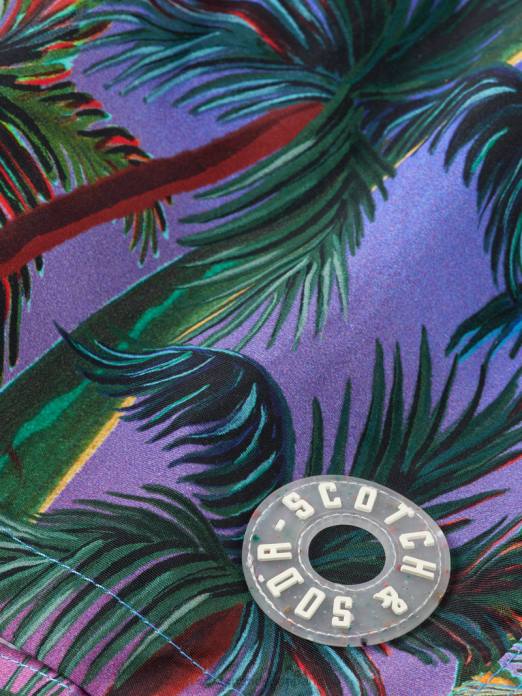Scotch & Soda enfants short de bain mi-long à motif artistique impression de palmiers vêtements 4HB4815