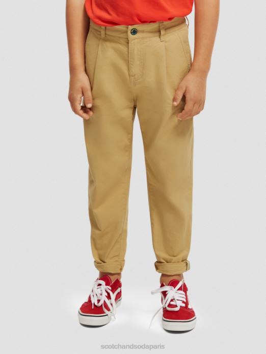 Scotch & Soda enfants chino ample coupe fuselée sable vêtements 4HB4793