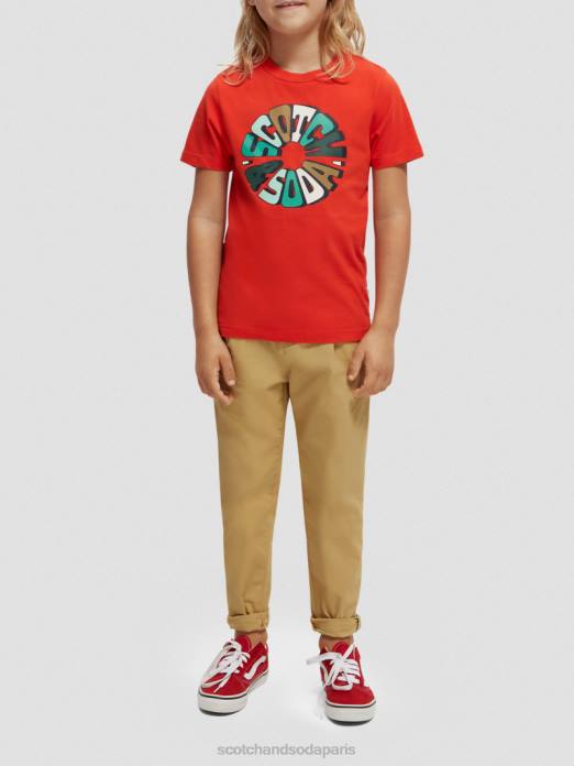 Scotch & Soda enfants chino ample coupe fuselée sable vêtements 4HB4793