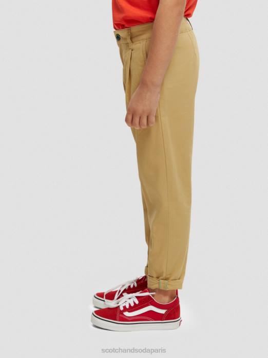 Scotch & Soda enfants chino ample coupe fuselée sable vêtements 4HB4793