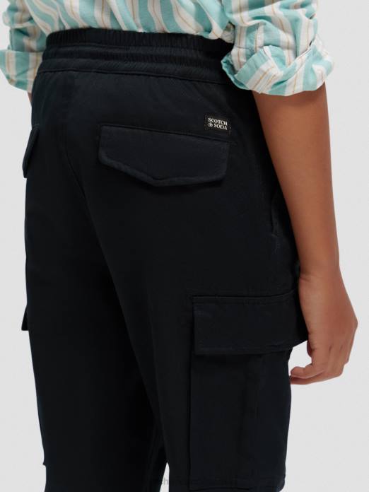 Scotch & Soda enfants pantalon cargo bio coupe ample fuselée antra vêtements 4HB4795