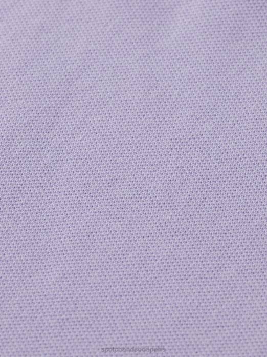 Scotch & Soda enfants polo piqué teint en pièce lilas vêtements 4HB4784