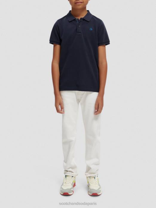 Scotch & Soda enfants polo piqué teint en pièce nuit vêtements 4HB4778