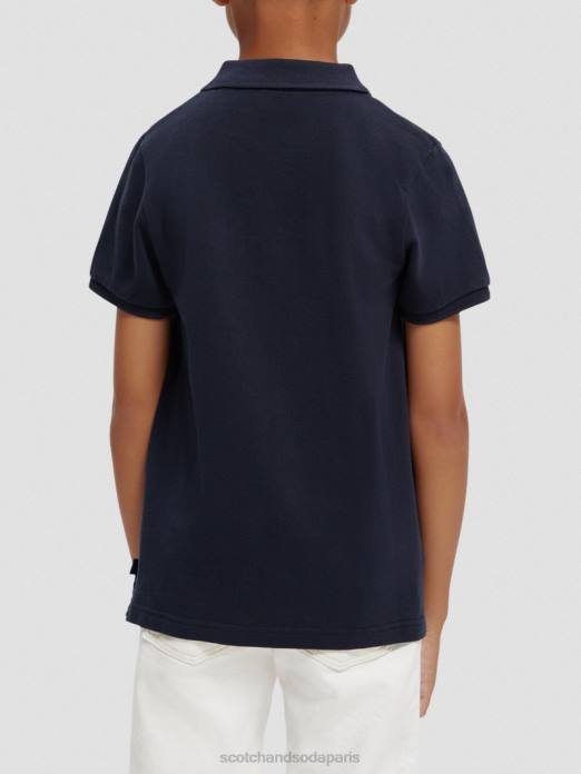 Scotch & Soda enfants polo piqué teint en pièce nuit vêtements 4HB4778