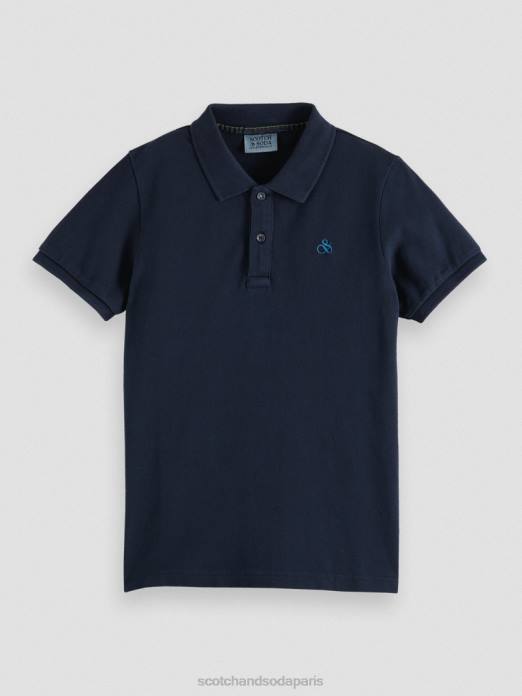 Scotch & Soda enfants polo piqué teint en pièce nuit vêtements 4HB4778