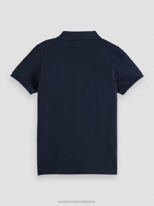Scotch & Soda enfants polo piqué teint en pièce nuit vêtements 4HB4778