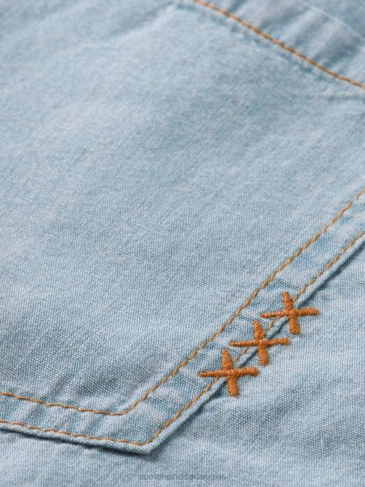 Scotch & Soda enfants combishort en denim chambray léger indigo lavé vêtements 4HB4727