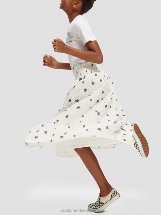 Scotch & Soda enfants jupe mi-longue imprimée à volants mini raisin vêtements 4HB4730