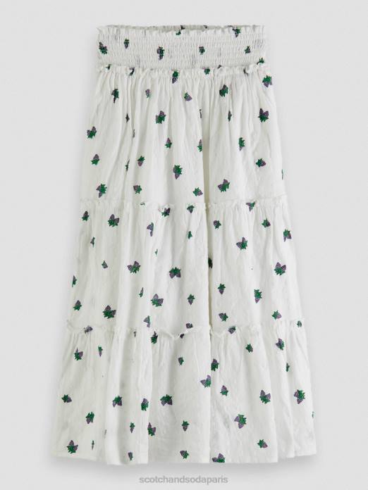 Scotch & Soda enfants jupe mi-longue imprimée à volants mini raisin vêtements 4HB4730