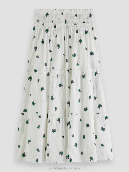 Scotch & Soda enfants jupe mi-longue imprimée à volants mini raisin vêtements 4HB4730