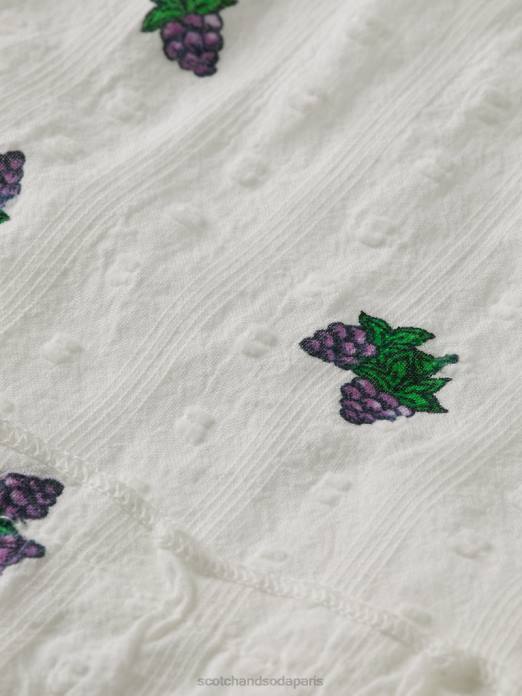 Scotch & Soda enfants jupe mi-longue imprimée à volants mini raisin vêtements 4HB4730