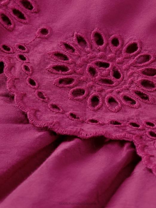 Scotch & Soda enfants robe midi à volants en broderie anglaise dahlia vêtements 4HB4732