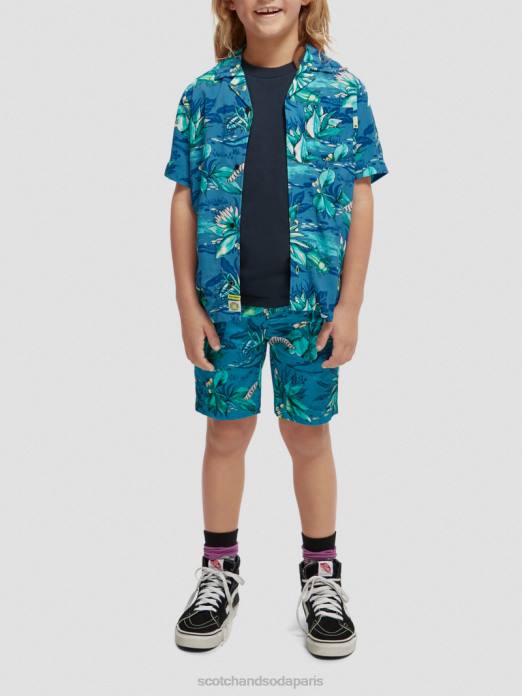 Scotch & Soda enfants short chino mi-long imprimé des bugs partout vêtements 4HB4808