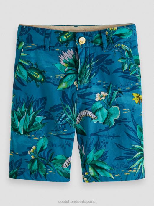 Scotch & Soda enfants short chino mi-long imprimé des bugs partout vêtements 4HB4808