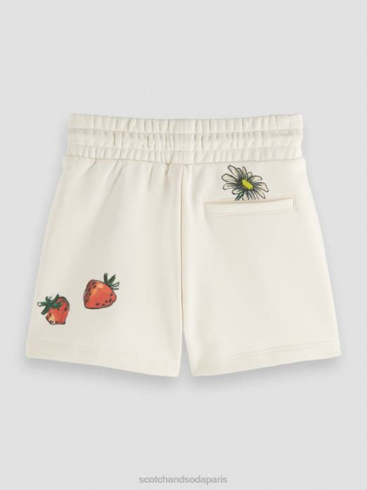 Scotch & Soda enfants short de survêtement à motif artistique glace à la vanille vêtements 4HB4769