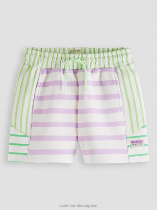 Scotch & Soda enfants short de survêtement à rayures mélangées rayé vêtements 4HB4765
