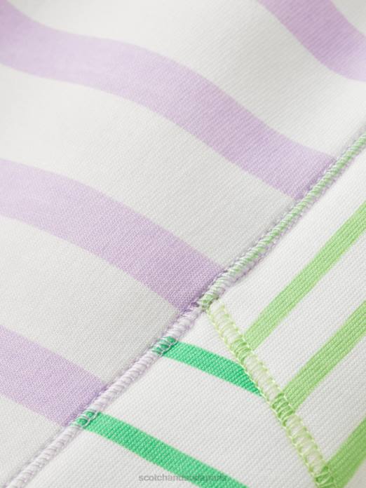 Scotch & Soda enfants short de survêtement à rayures mélangées rayé vêtements 4HB4765