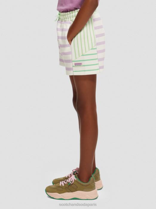 Scotch & Soda enfants short de survêtement à rayures mélangées rayé vêtements 4HB4765