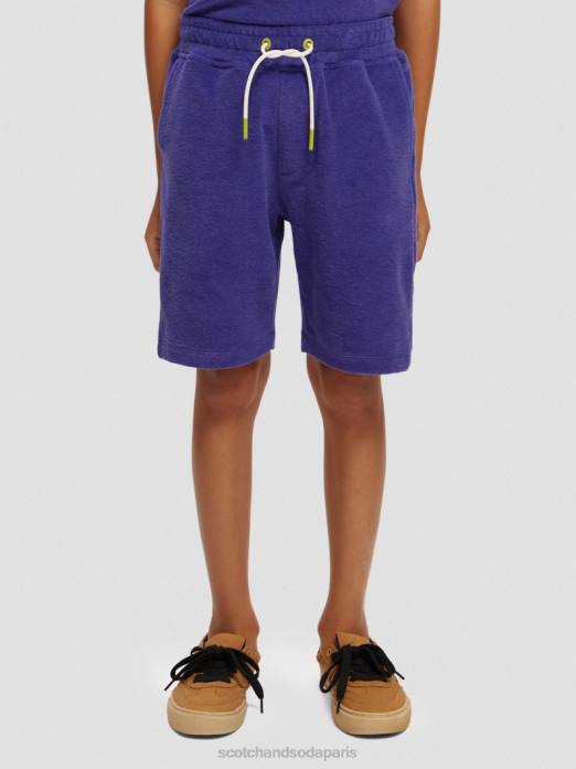 Scotch & Soda enfants short en molleton tricoté violet vêtements 4HB4809