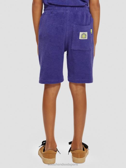 Scotch & Soda enfants short en molleton tricoté violet vêtements 4HB4809