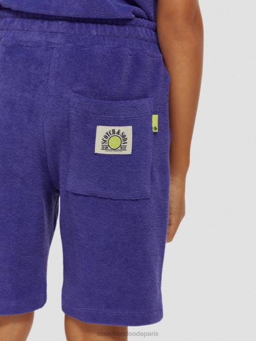 Scotch & Soda enfants short en molleton tricoté violet vêtements 4HB4809