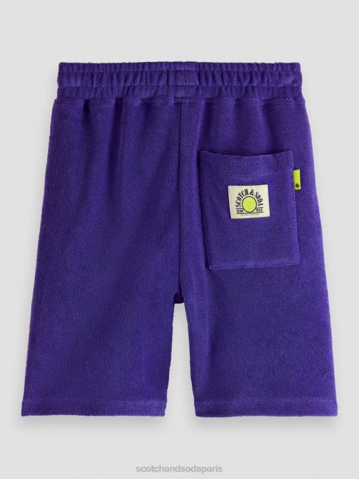 Scotch & Soda enfants short en molleton tricoté violet vêtements 4HB4809