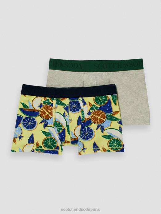 Scotch & Soda enfants Lot de 2 boxers en coton bio fruits partout vêtements 4HB4801