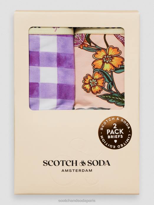 Scotch & Soda enfants Lot de 2 slips imprimés combiner un vêtements 4HB4761