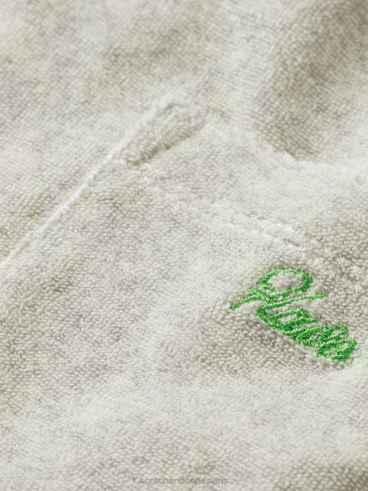 Scotch & Soda enfants pantalon de jogging cargo large à taille haute gris mélangé vêtements 4HB4756