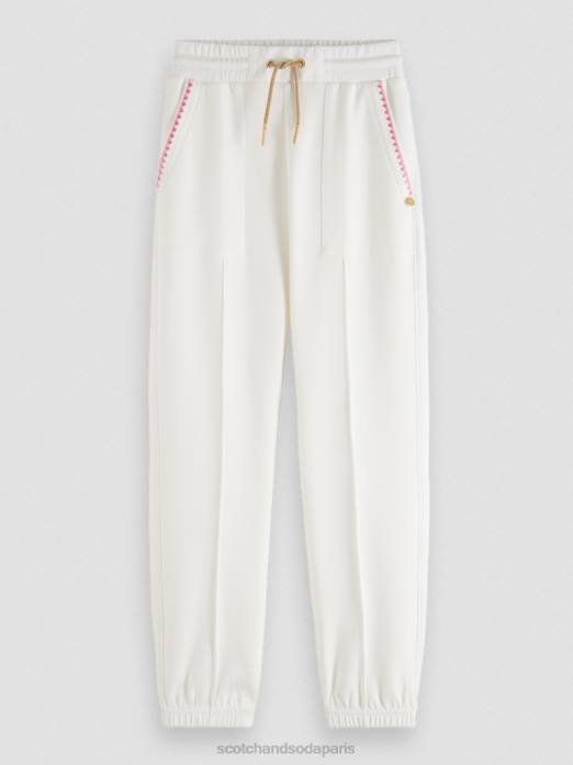 Scotch & Soda enfants pantalon de survêtement drapé glace à la vanille vêtements 4HB4755