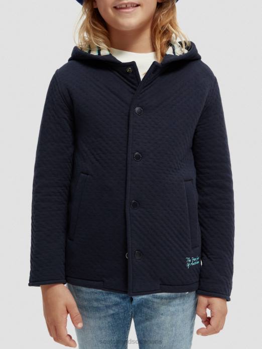 Scotch & Soda enfants sweat à capuche en jersey contrecollé nuit vêtements 4HB4773