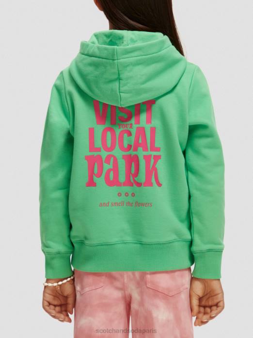 Scotch & Soda enfants sweat à capuche graphique perruche vêtements 4HB4752