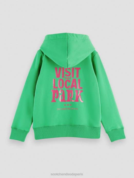 Scotch & Soda enfants sweat à capuche graphique perruche vêtements 4HB4752