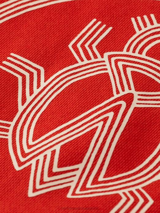 Scotch & Soda enfants sweat-shirt à col rond en coton biologique tomate vêtements 4HB4775