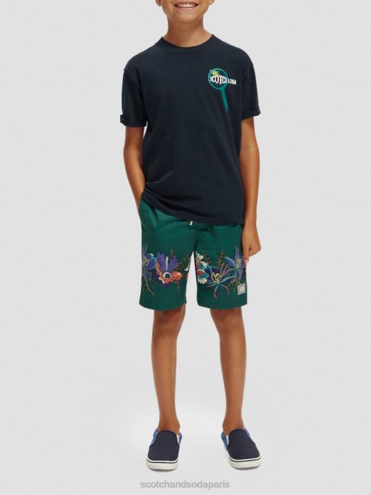 Scotch & Soda enfants t-shirt coupe skate nuit vêtements 4HB4788