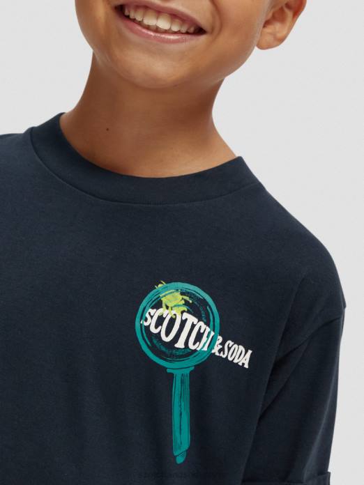 Scotch & Soda enfants t-shirt coupe skate nuit vêtements 4HB4788