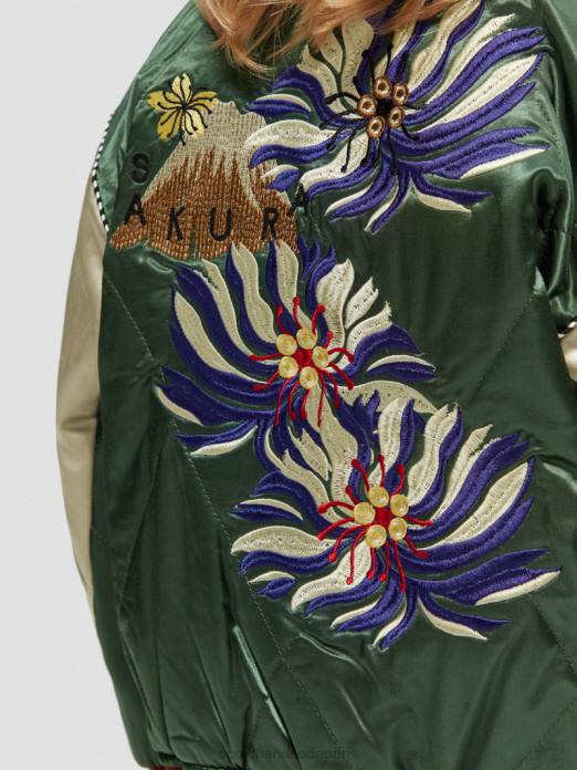 Scotch & Soda enfants blouson aviateur en satin brodé militaire vêtements 4HB4791