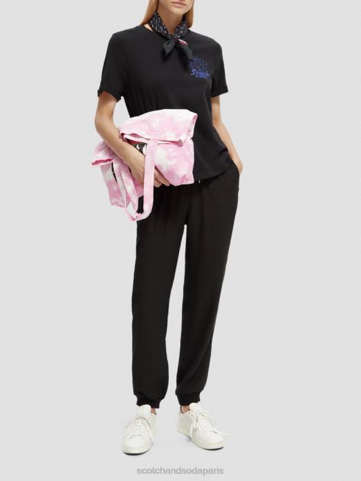 Scotch & Soda femmes écharpe imprimée en coton biologique pluie ikat accessoires 4HB4277