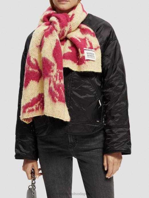 Scotch & Soda femmes écharpe tissée en jacquard brossé Popcorn accessoires 4HB4279