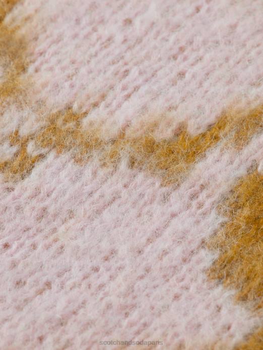 Scotch & Soda femmes écharpe tissée en jacquard brossé caramel accessoires 4HB4278