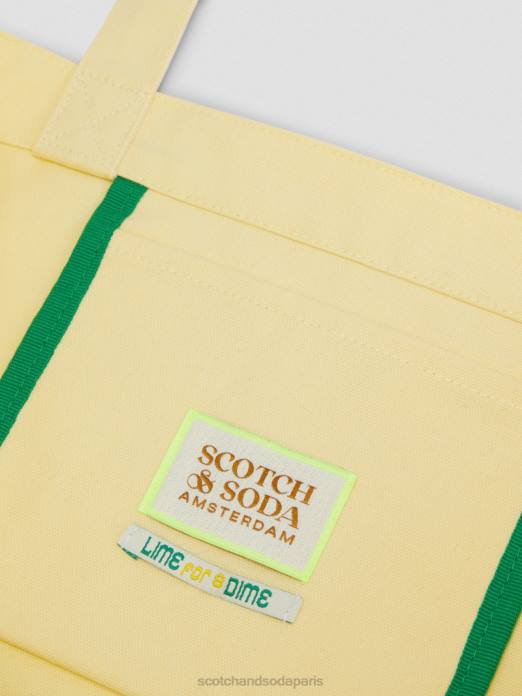 Scotch & Soda femmes sac fourre-tout en toile à motif artistique banane accessoires 4HB4268