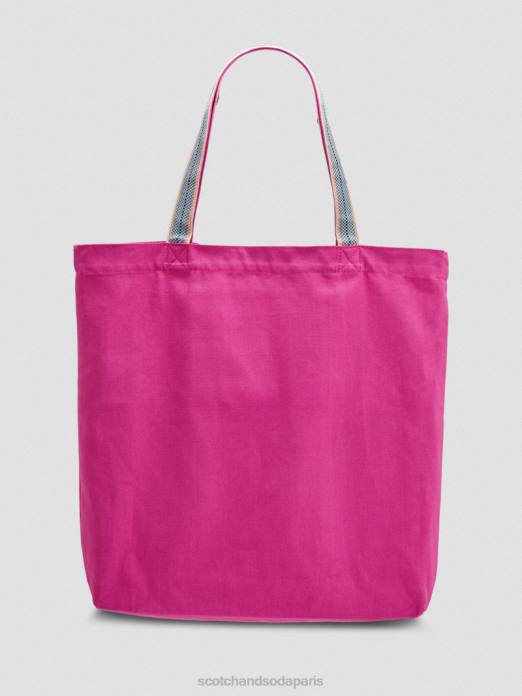 Scotch & Soda femmes sac fourre-tout en toile à motif artistique cerise accessoires 4HB4266