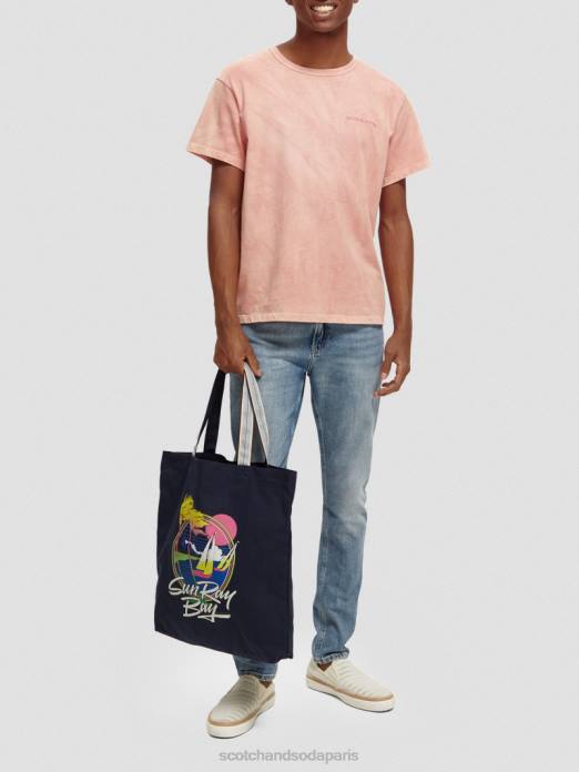 Scotch & Soda femmes sac fourre-tout en toile à motif artistique marine accessoires 4HB4269