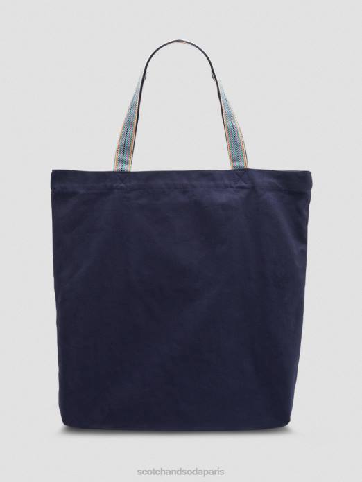 Scotch & Soda femmes sac fourre-tout en toile à motif artistique marine accessoires 4HB4269