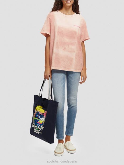 Scotch & Soda femmes sac fourre-tout en toile à motif artistique marine accessoires 4HB4269