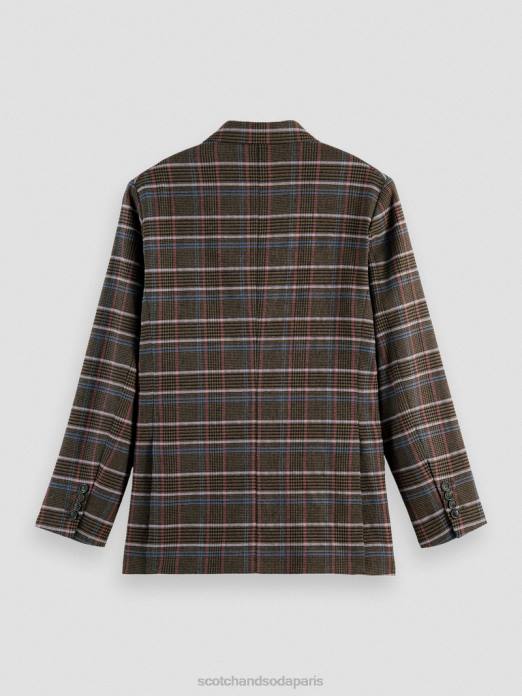 Scotch & Soda femmes blazer à carreaux Heritage pop du patrimoine vêtements 4HB4180